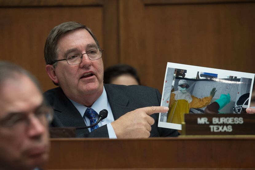  Rep. Michael Burgess, R-Lewisville, speaks in October at a hearing on the federal response...