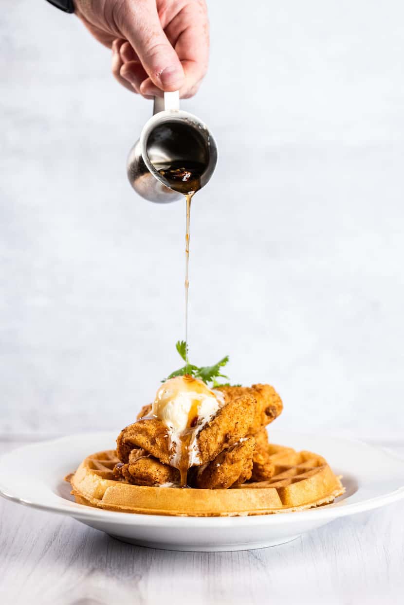 Whistle Britches offers chicken and waffles for Mother's Day 2023.
