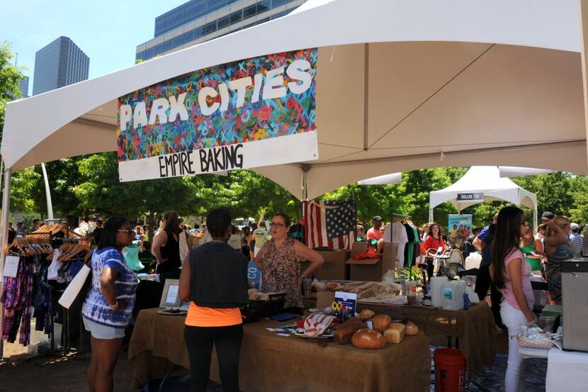 In the Park Cities neighborhood at Kwestival in Klyde Warren Park in Dallas on April 23,...