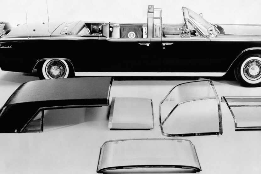 This June 1961 photo shows President. John F. Kennedy's Lincoln Continental limousine. The...