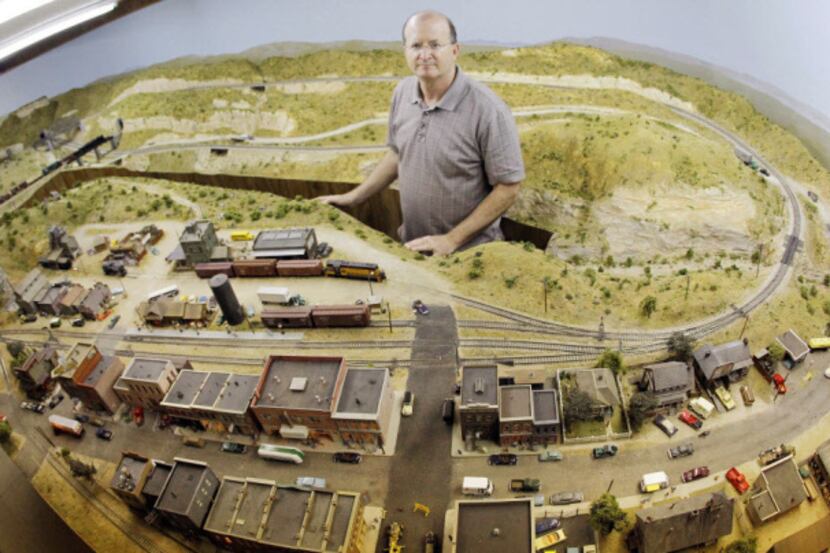 Arthur Moses is the son of R.D. Moses, who built the model railroad that's on display in...