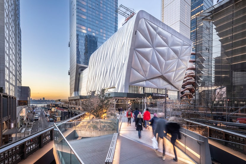 A view of The Shed from The High Line