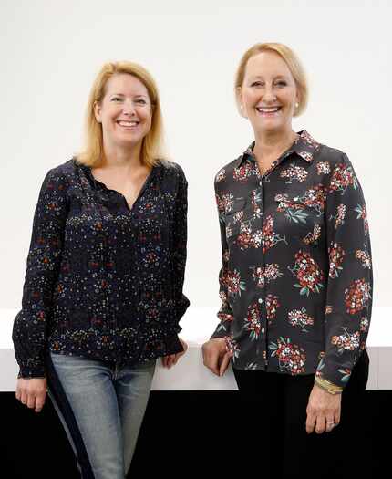 Golden Seeds Managing Directors Laura Baldwin (left) and Louise Kee pose for a photograph on...