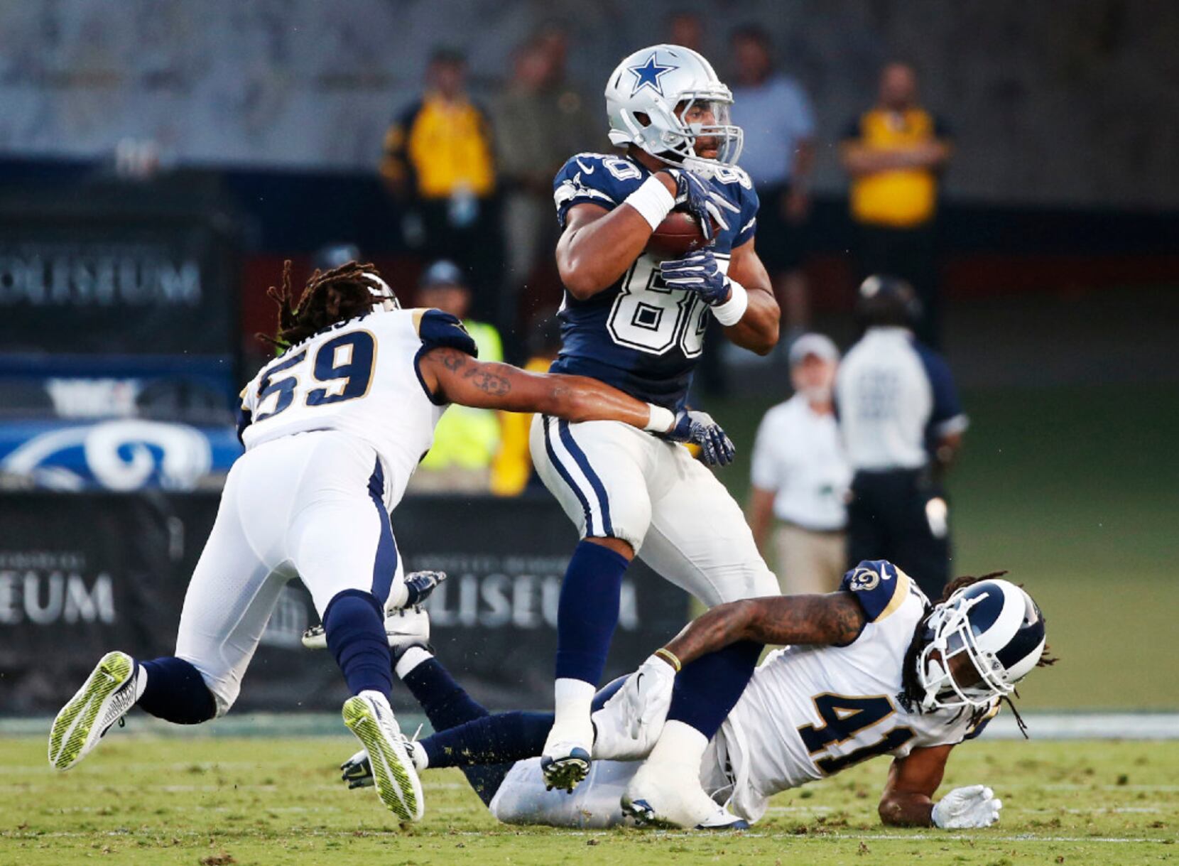 Dallas Cowboys lose to L.A. Rams, 13-10; Rico Gathers scores again