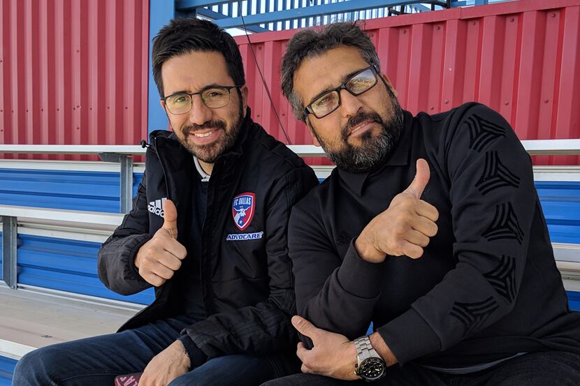 FC Dallas Technical Director Andre Zanotta (left) and Director of Soccer Operations Marco...