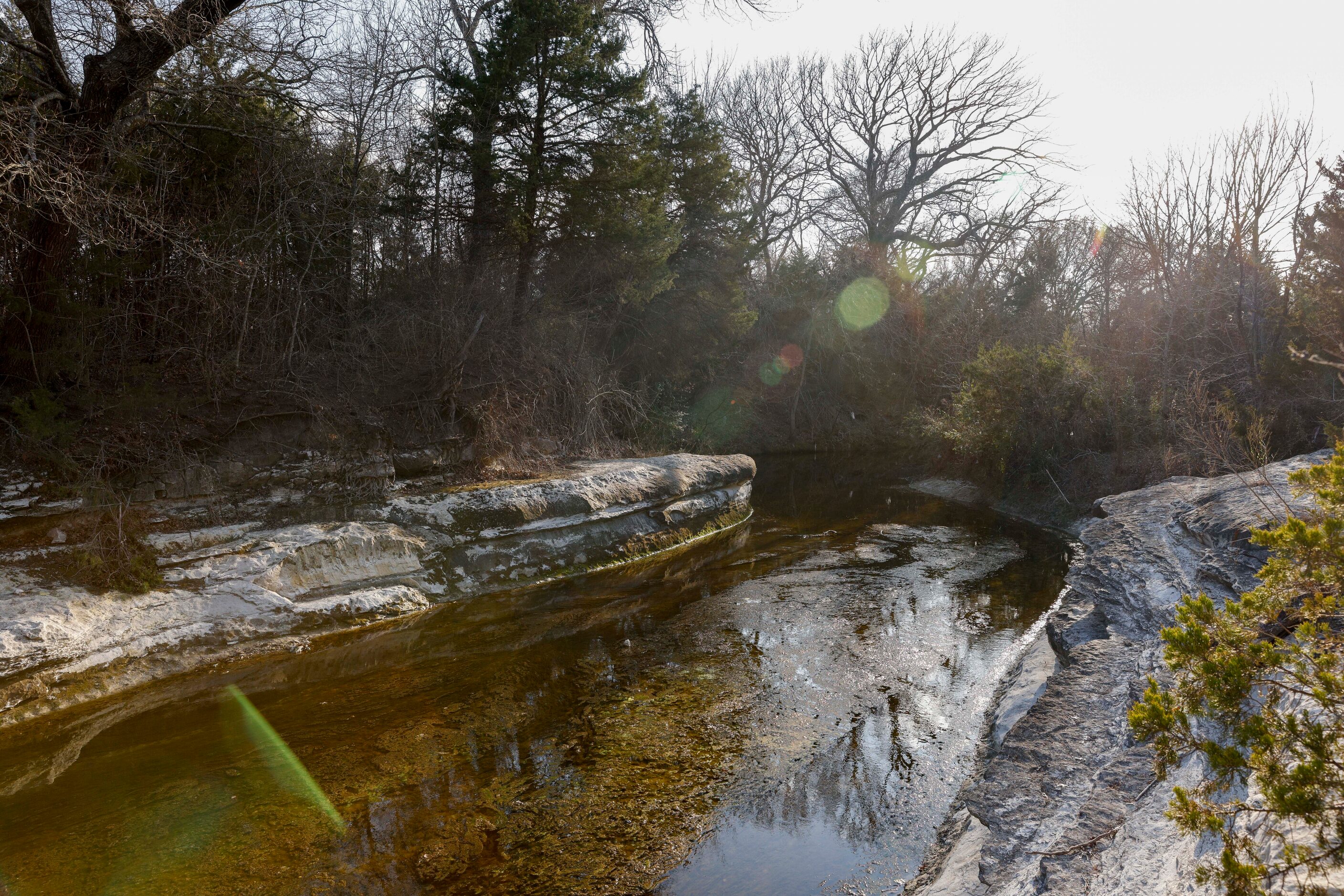 A section of Tenmile Creek on the Ladd property pictured in Duncanville, Texas, Monday,...