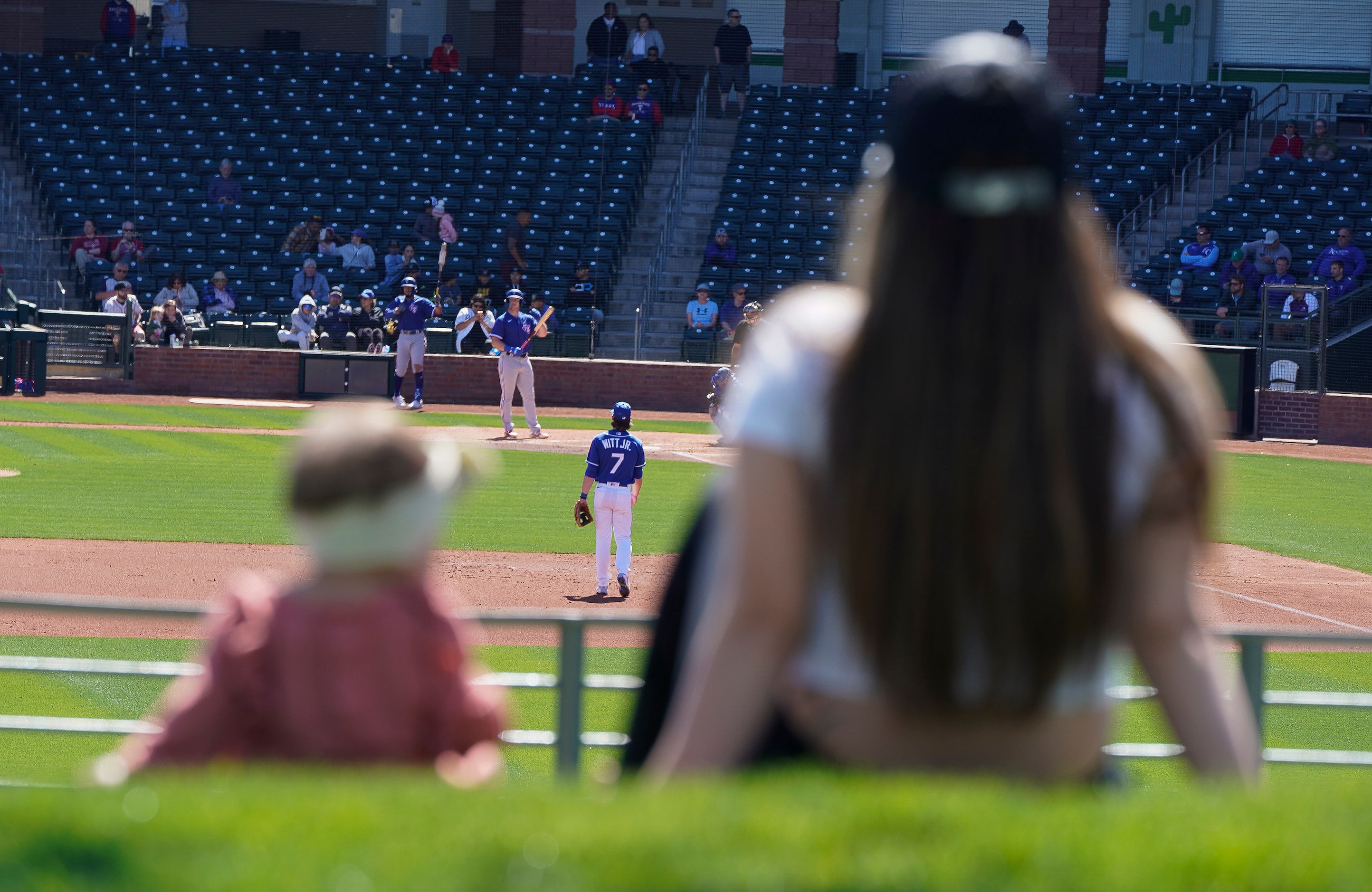 Baseball and their fans are back watching a minor league Spring Training game between the...