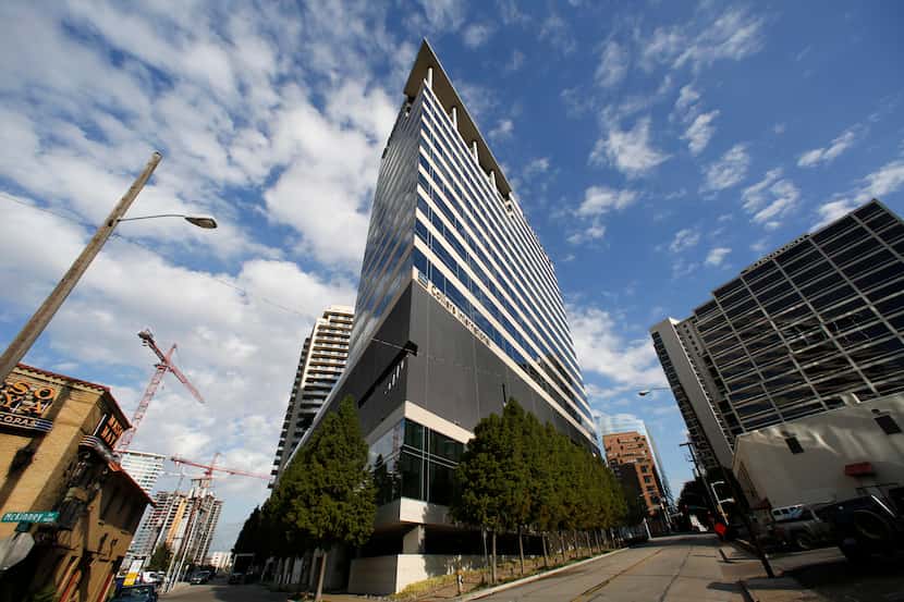The 19-story 17Seventeen McKinney office tower sold to investor Gaedeke Group, which is...