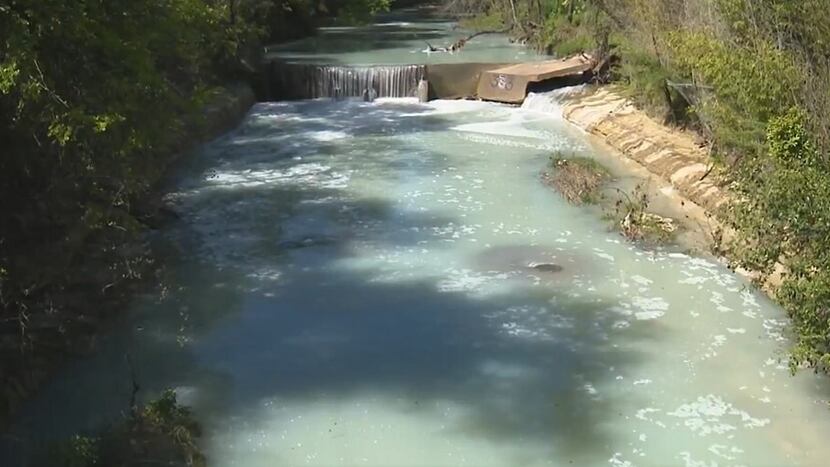 ‘Cloudy water’ in Garland creek starts to clear as source investigated, city says