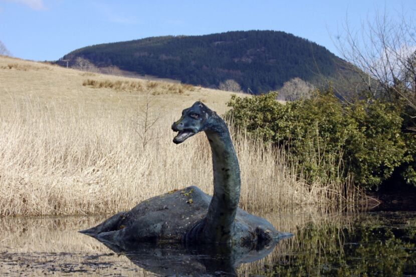 The only sighting we had of the Loch Ness Monster was this floating statue at the Loch Ness...