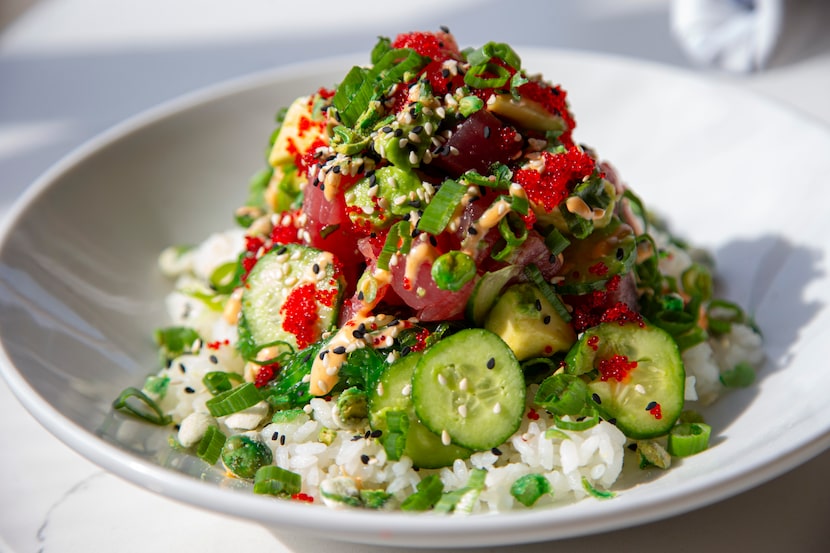 Tuna Avocado Sushi Bowl at Standard Service in Heath