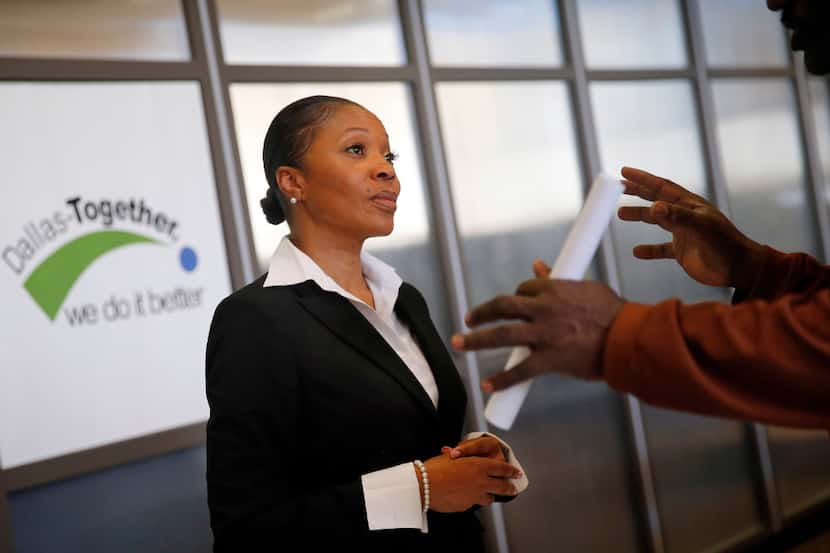 Candidate for new Dallas Police Chief U. Renee Hall, a Deputy Chief in the Detroit Police...