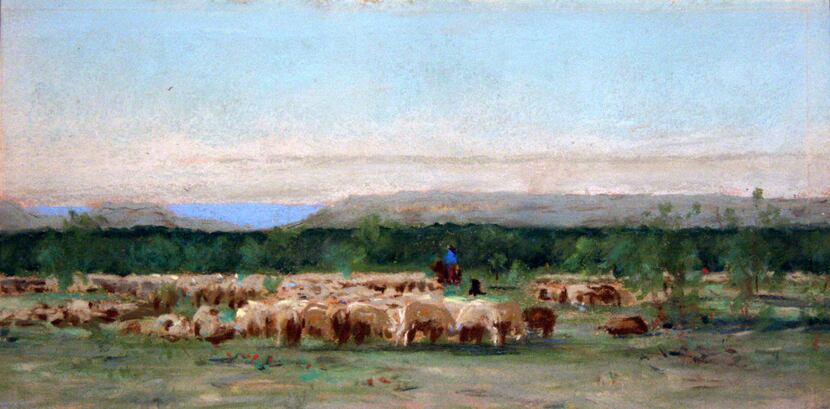  Sheepherder's Camp  (1895),  by Frank Reaugh.  (Panhandle-Plains Historical Museum, Canyon,...
