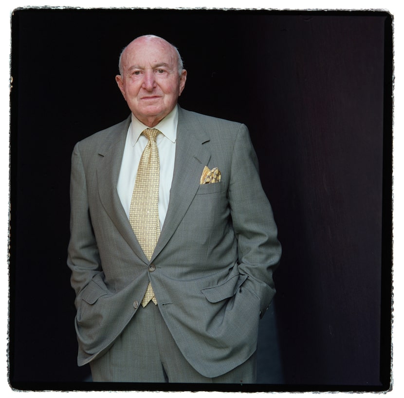 Ray Nasher during the making of the Nasher Sculpture Center. (Allison V. Smith)