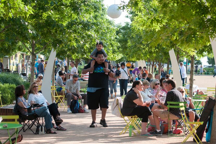 Klyde Warren Park is bound to be busy on Friday, June 18, 2021, with sunny weather and free...