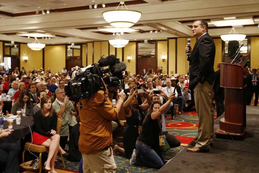 Ted Cruz's appearance at the Texas delegation's breakfast on Thursday drew a full house...