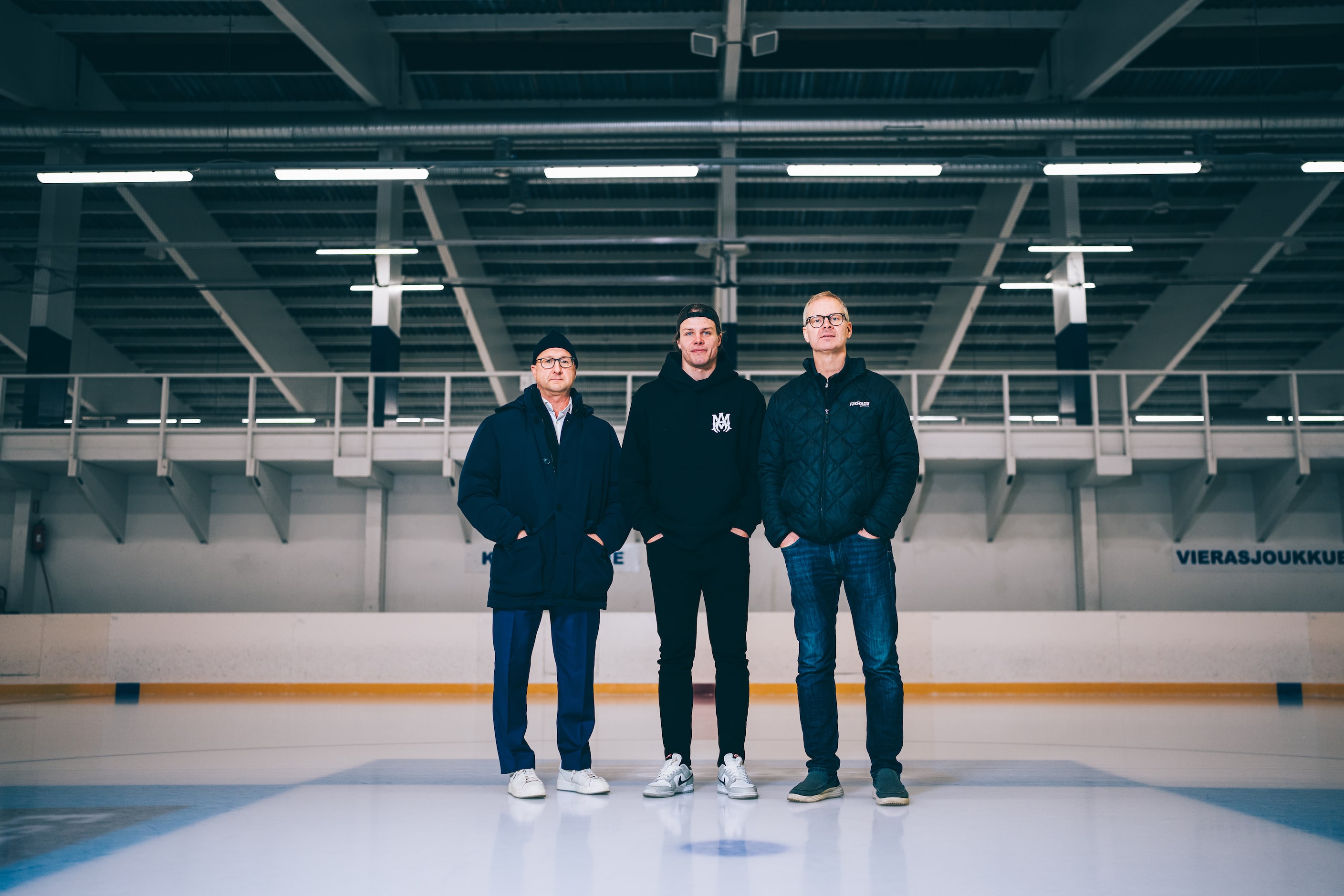 Dallas Stars defenceman Miro Heiskanen poses in Matinkylä Ilmatar Arena at 29th October 2024.