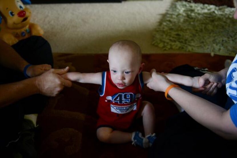 
Born prematurely, Jamison is now going through eating therapy, and physical and...