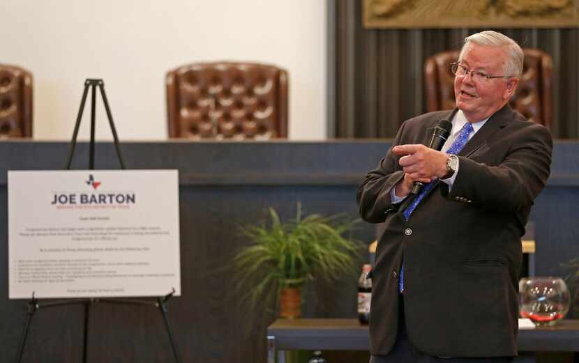 Rep. Joe Barton, R-Arlington, said one thing he learned in his 34-year congressional career...