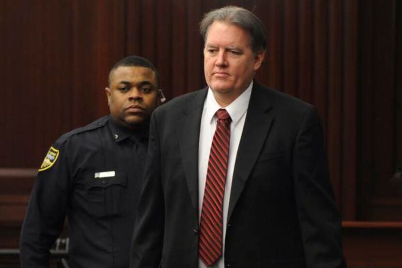 
Defendant Michael Dunn just before Judge Russell Healey announced that the jury was...