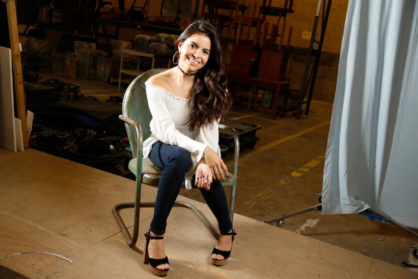 Sandy Valles poses for a portrait during a visit to the set of "Queen of the South" at South...