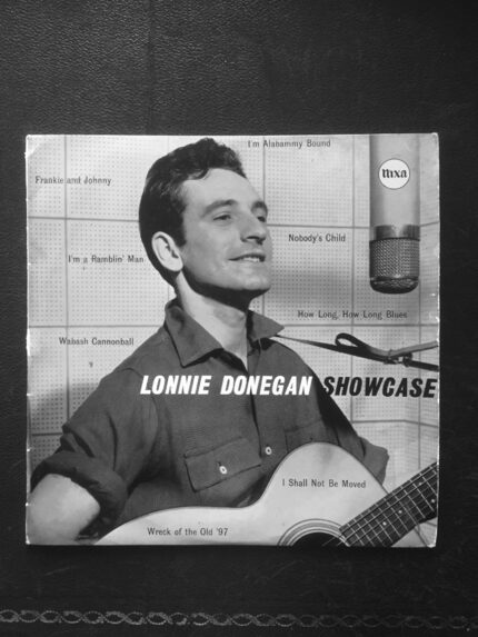 The jacket of Lonnie Donegan's album Showcase from  Roots, Radicals and Rockers: How Skiffle...