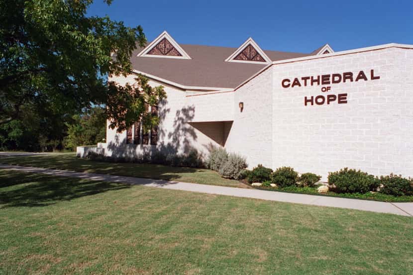The Cathedral of Hope Metropolitan Community Church on Cedar Springs Road in Dallas.