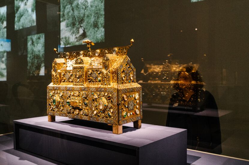The stunning Chasse of Ambazac reliquary from the Treasury of Grandmont Limoges is part of...