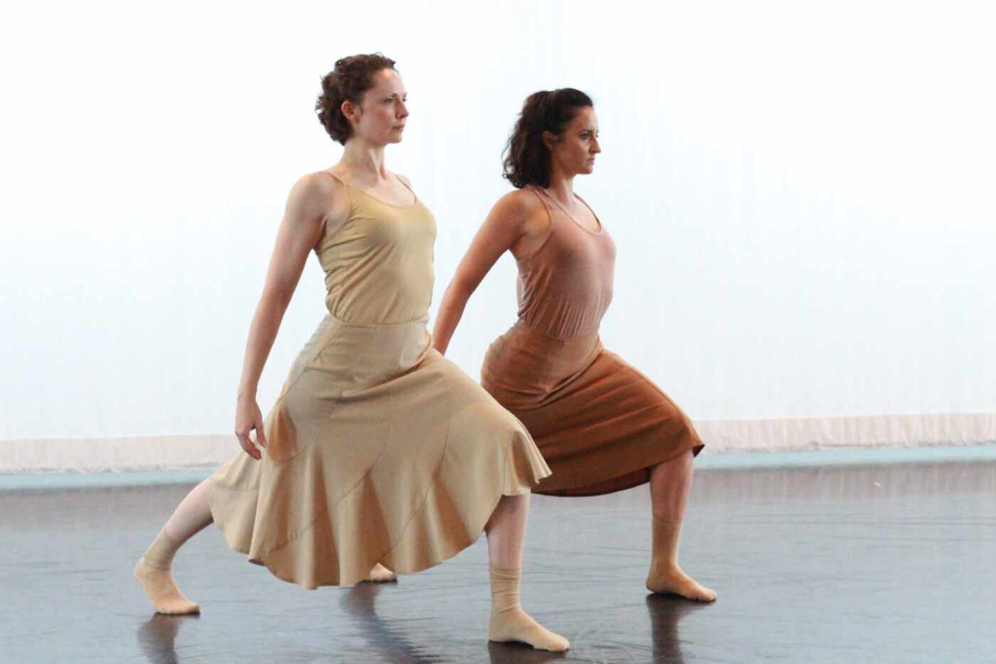 Laura Barbee (left) and Sarah Newton in Into the Light. They will perform the duet,...