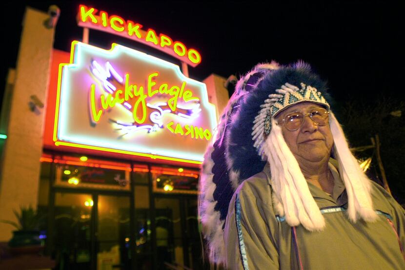 In Texas, only the Kickapoo Traditional Tribe has a form of gambling. They are allowed...