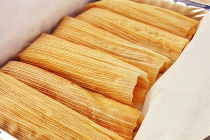 Tamales from Becerra's Tamales and Salsa at St. Michael's Farmers Market