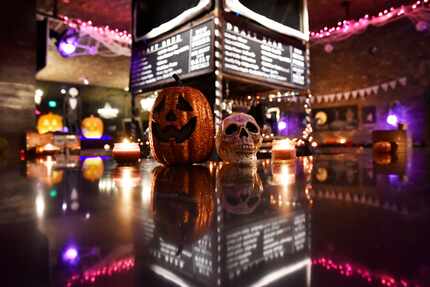 One of the Ill Minster's 'Nightmare Before Christmas' cocktails is the Pumpkin King: vodka,...