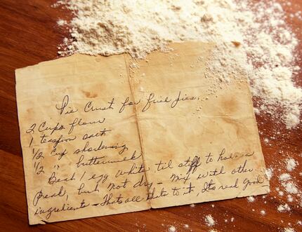 A segment of a fried pie recipe made for Decoration Day, a 134-year-old April tradition in...