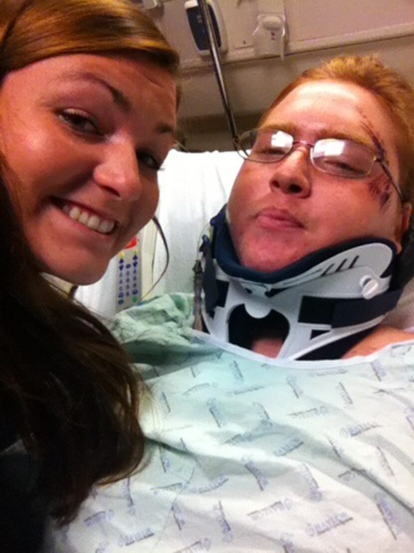 Austin Pille with his sister Alicia at Baylor University Medical Center at Dallas.