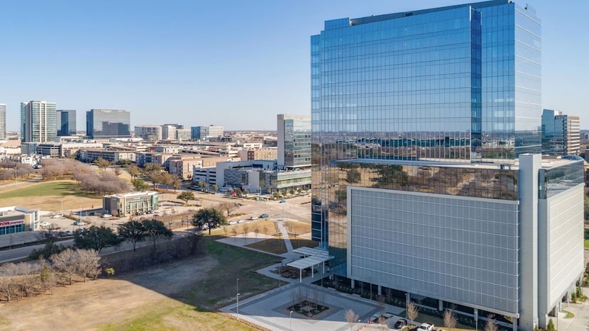 The Reata tower is across the street from the Legacy West development.