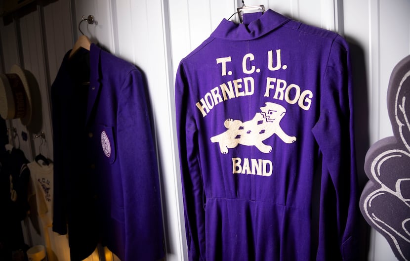 Fans Vintage carries unique retro items like this TCU Horned Frog Band uniform at her shop’s...