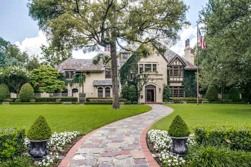 The house of Sam Wyly in Highland Park. Designed by architect C.D. Hill, the 1923 Tudor...