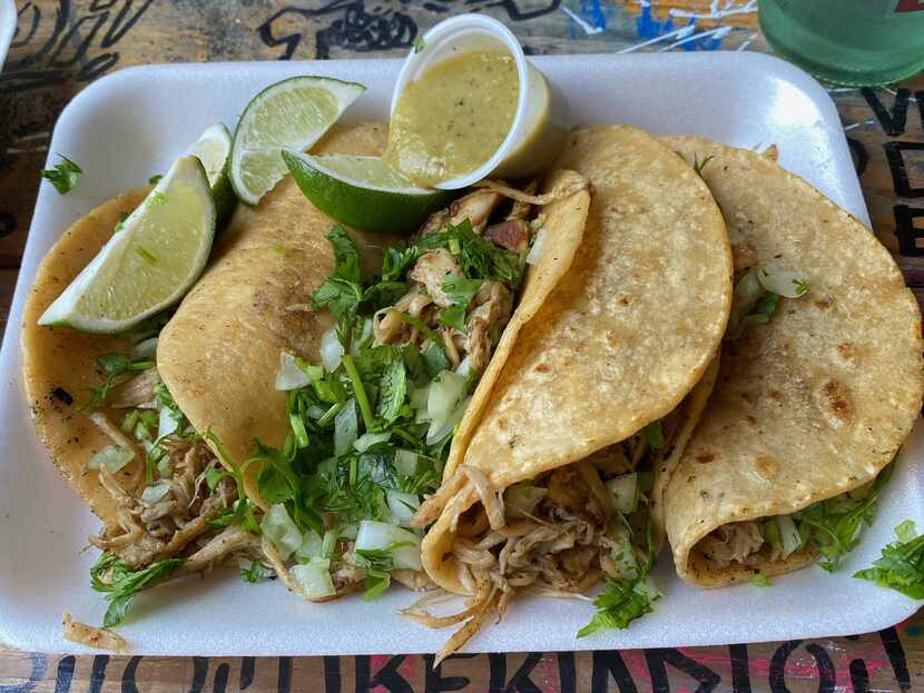 Planta Potosí in Dallas offers plant-based tacos at pop-ups.