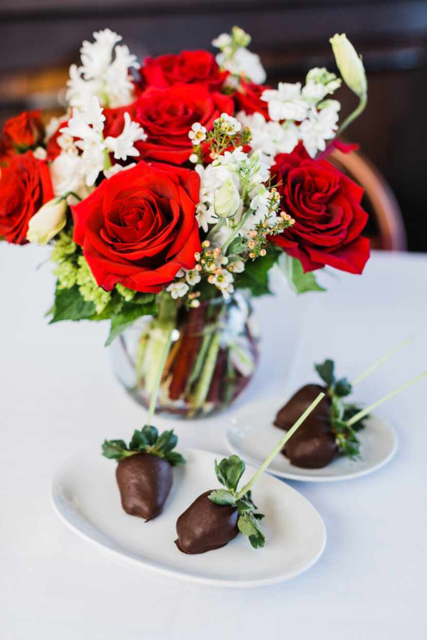 B&B Butchers & Restaurant in Fort Worth is handing out chocolate-covered strawberries at the...