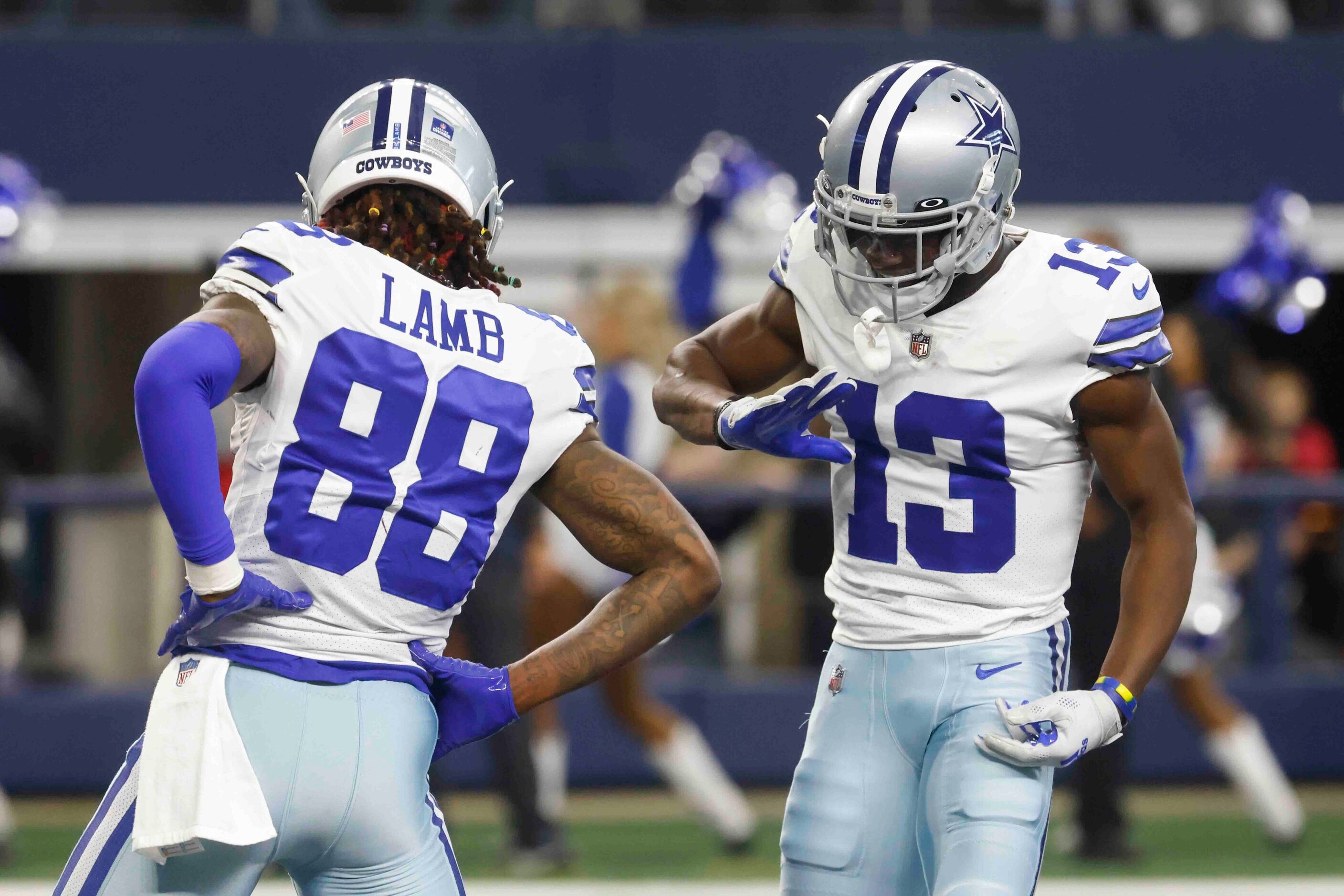 Dallas Cowboys wide receiver CeeDee Lamb (88) and Dallas Cowboys wide receiver Michael...