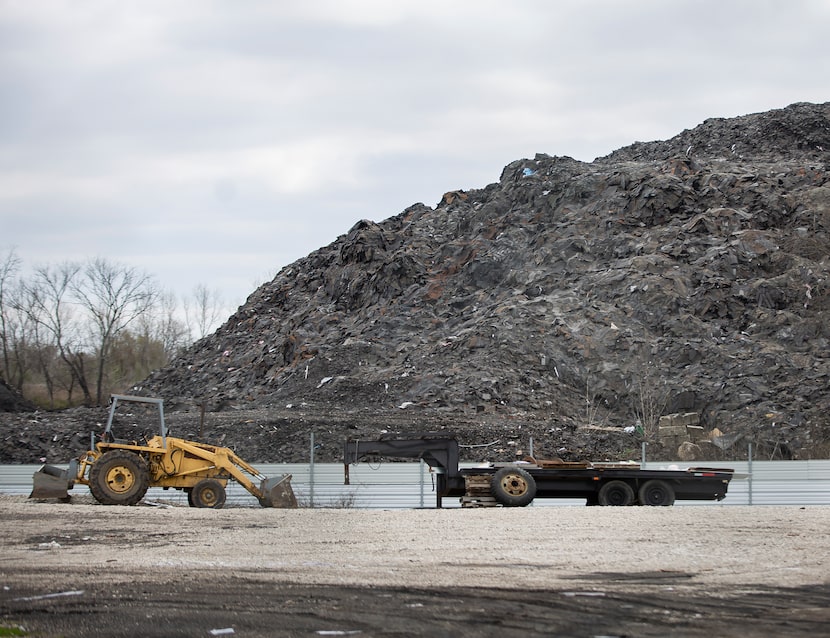 This is what it looks like when you drive past the former Blue Star Recycling facility off...