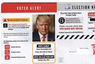 The flyers threaten voters again and again with trouble if they didn’t vote in the May...