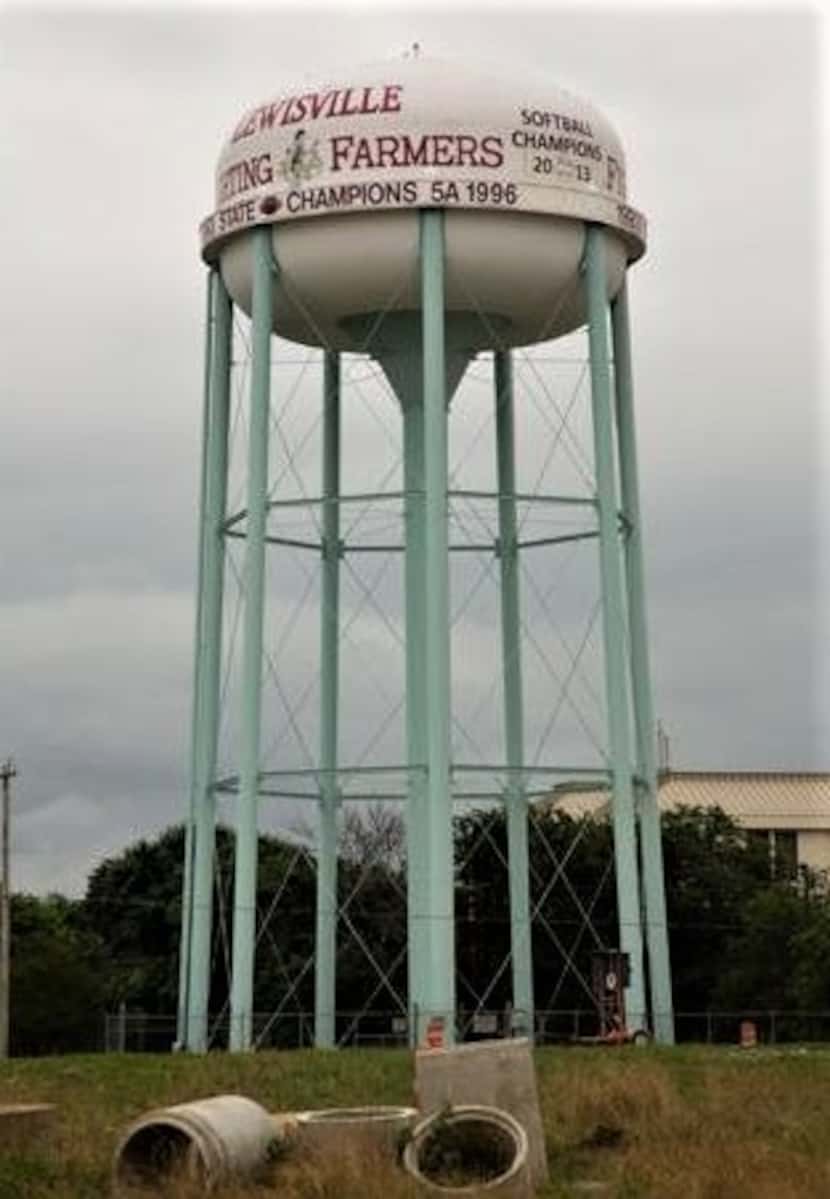 For years, the Lewisville Fighting Farmers water tower has memorialized Lewisville High...