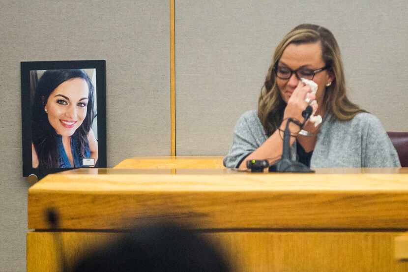 Ashley Turner, the sister of Kendra Hatcher, testified during the punishment phase of a...