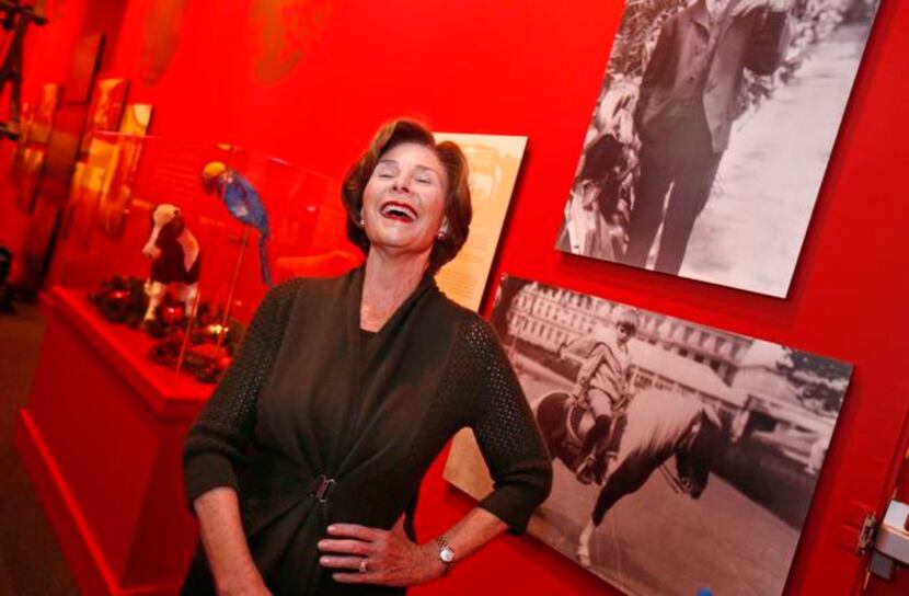 
Former first lady Laura Bush led a private tour of the George W. Bush Presidential Center’s...
