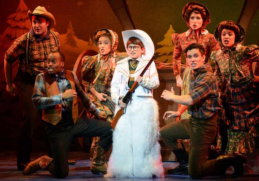 Colton  Maurer  as  Ralphie  and  the  company  of A  Christmas  Story the  Musical,...