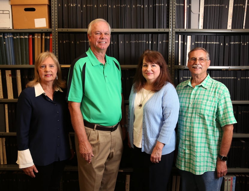 Some of the producers of the J.C. Penney Co. catalog (from left) Pattie Shaw, Bob Bowler,...