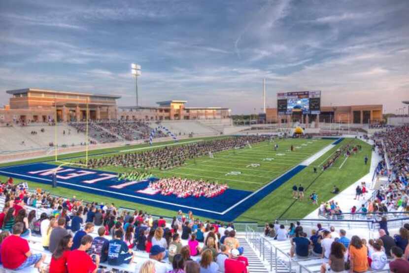 Construction of Allen ISD’s $60 million, 18,000-seat Eagle Stadium was approved by local...
