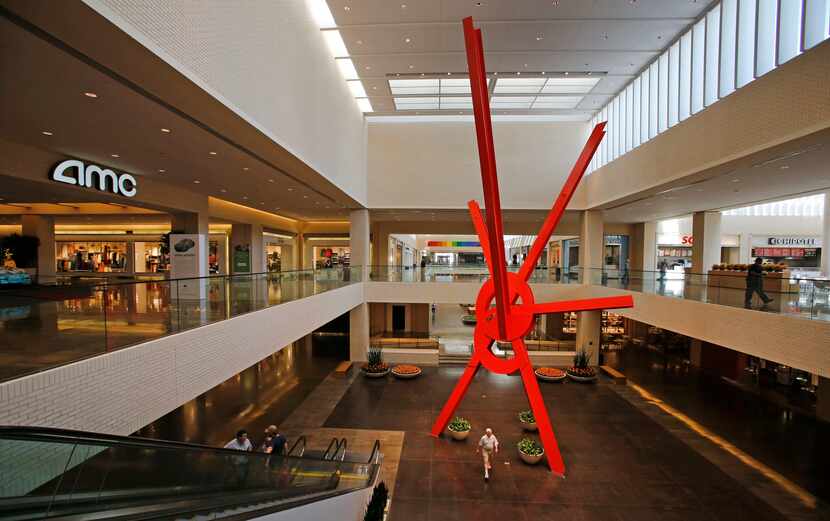The sculpture "Ad Astra" (2005) by Mark di Suvero is pictured at NorthPark Center in Dallas.