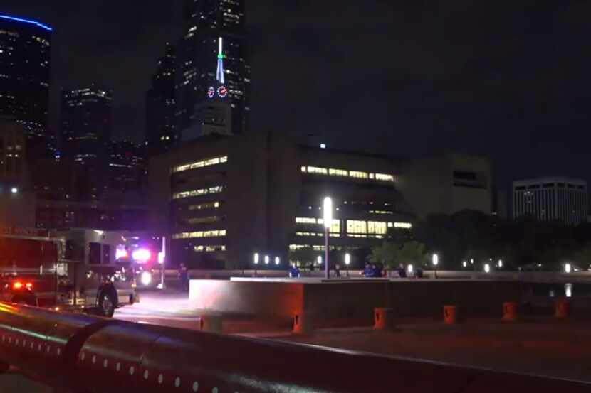 A man drowned late Friday in the reflecting pool at Dallas City Hall.